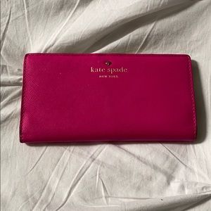 Hot pink Kate Spade wallet